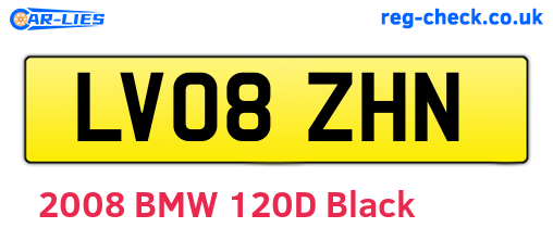 LV08ZHN are the vehicle registration plates.