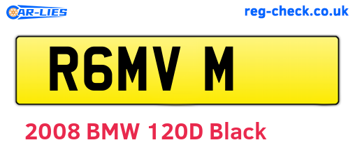 R6MVM are the vehicle registration plates.
