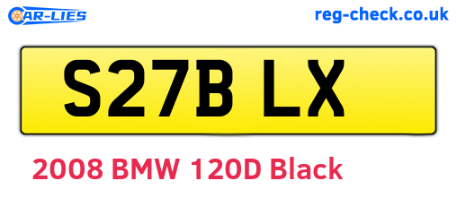 S27BLX are the vehicle registration plates.