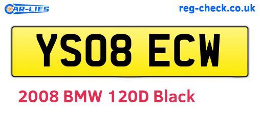 YS08ECW are the vehicle registration plates.