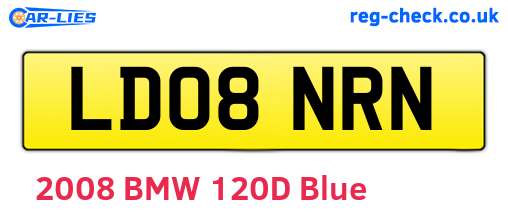 LD08NRN are the vehicle registration plates.