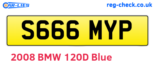 S666MYP are the vehicle registration plates.
