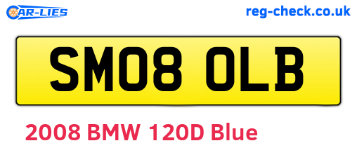 SM08OLB are the vehicle registration plates.