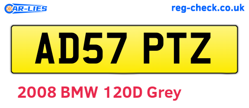 AD57PTZ are the vehicle registration plates.