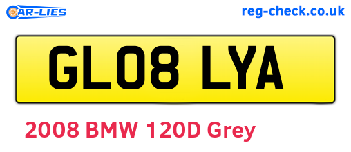 GL08LYA are the vehicle registration plates.