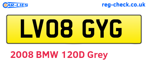 LV08GYG are the vehicle registration plates.