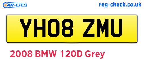 YH08ZMU are the vehicle registration plates.