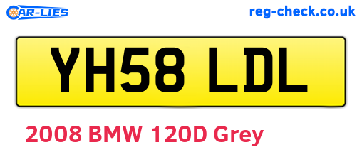 YH58LDL are the vehicle registration plates.