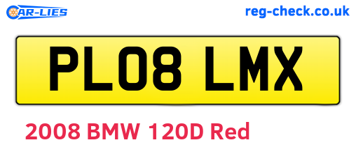 PL08LMX are the vehicle registration plates.