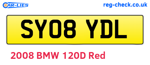 SY08YDL are the vehicle registration plates.