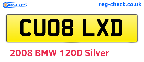 CU08LXD are the vehicle registration plates.