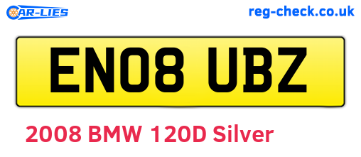 EN08UBZ are the vehicle registration plates.