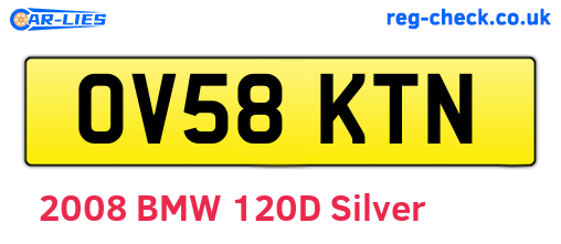 OV58KTN are the vehicle registration plates.