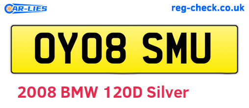OY08SMU are the vehicle registration plates.