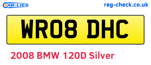 WR08DHC are the vehicle registration plates.