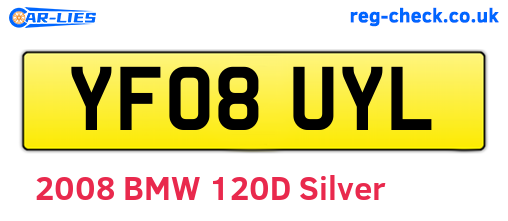 YF08UYL are the vehicle registration plates.