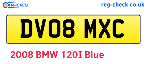 DV08MXC are the vehicle registration plates.