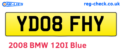 YD08FHY are the vehicle registration plates.
