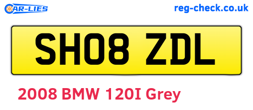 SH08ZDL are the vehicle registration plates.