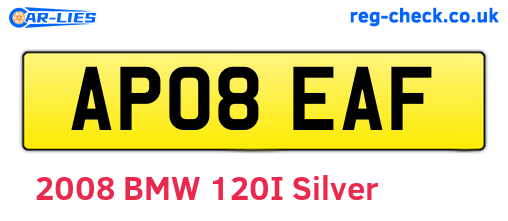 AP08EAF are the vehicle registration plates.