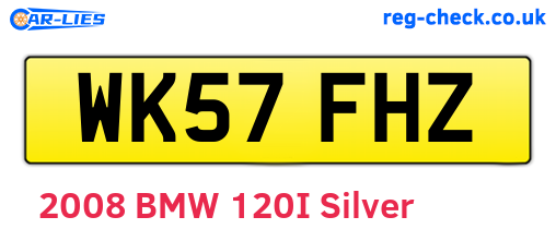 WK57FHZ are the vehicle registration plates.