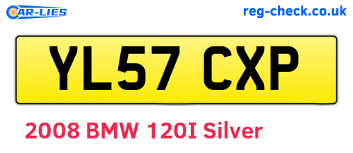 YL57CXP are the vehicle registration plates.