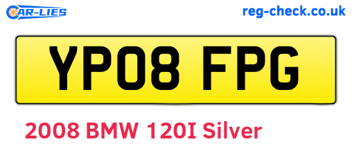 YP08FPG are the vehicle registration plates.