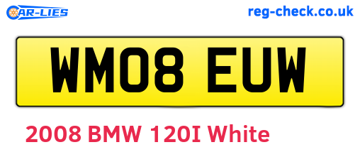 WM08EUW are the vehicle registration plates.