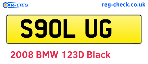 S90LUG are the vehicle registration plates.