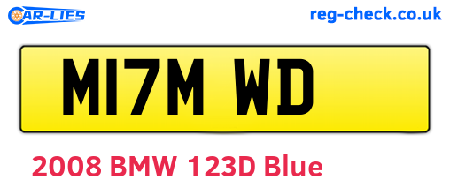 M17MWD are the vehicle registration plates.