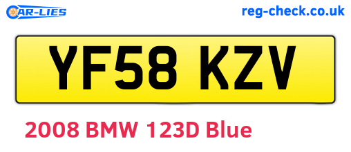 YF58KZV are the vehicle registration plates.