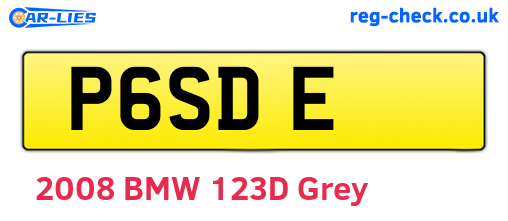 P6SDE are the vehicle registration plates.