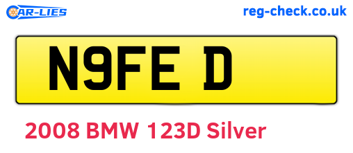 N9FED are the vehicle registration plates.