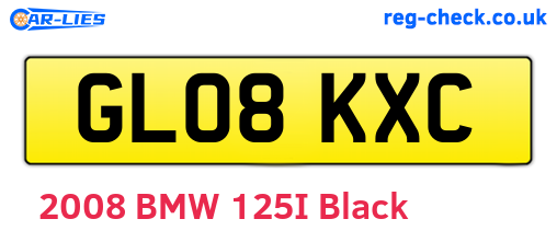 GL08KXC are the vehicle registration plates.