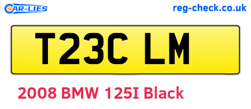 T23CLM are the vehicle registration plates.