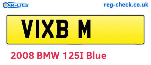 V1XBM are the vehicle registration plates.