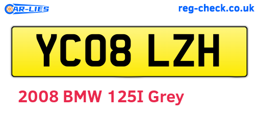 YC08LZH are the vehicle registration plates.