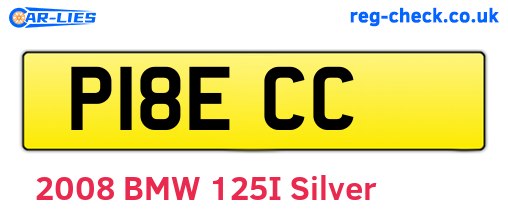 P18ECC are the vehicle registration plates.