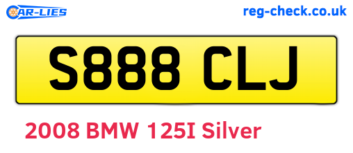 S888CLJ are the vehicle registration plates.