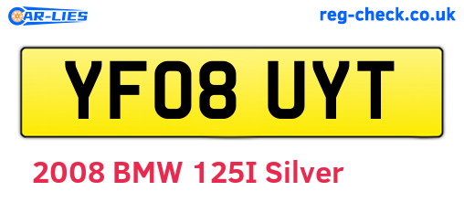 YF08UYT are the vehicle registration plates.