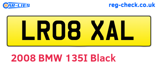 LR08XAL are the vehicle registration plates.