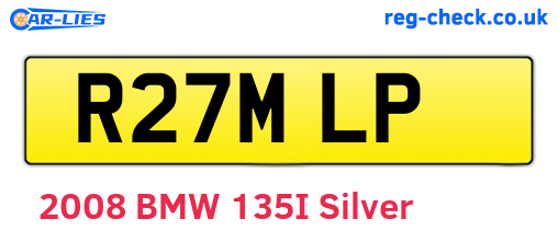 R27MLP are the vehicle registration plates.