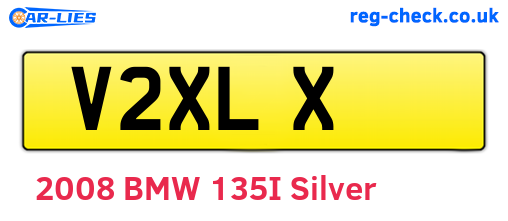 V2XLX are the vehicle registration plates.