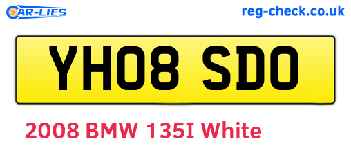 YH08SDO are the vehicle registration plates.