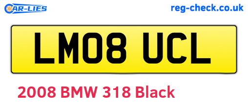 LM08UCL are the vehicle registration plates.