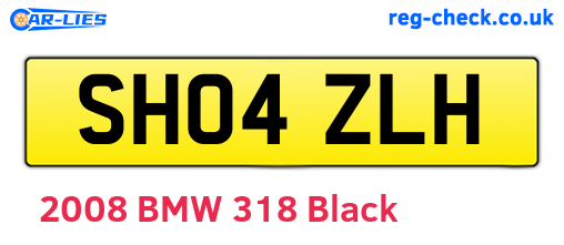 SH04ZLH are the vehicle registration plates.