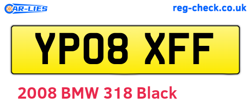 YP08XFF are the vehicle registration plates.
