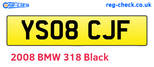 YS08CJF are the vehicle registration plates.