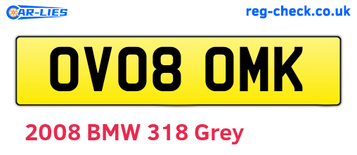 OV08OMK are the vehicle registration plates.