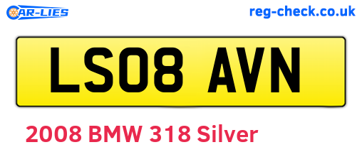 LS08AVN are the vehicle registration plates.